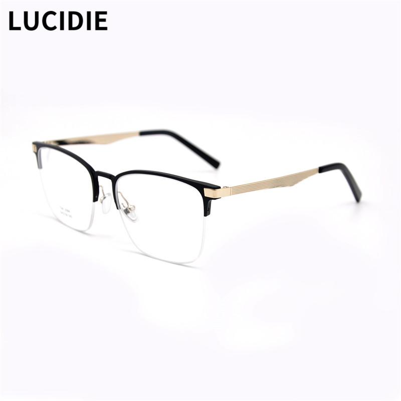 Fashion Sunglasses Frames LUCIDIE 2021 Square Aluminum Optical Glasses Oversized Half-frame For Men Eyeglasses Ultralight Myopia Eyewear
Fashion Sunglasses Frames LUCIDIE 2021 Square Aluminum Optical Glasses Oversized Half-frame For Men Eyeglasses Ultralight Myopia Eyewear