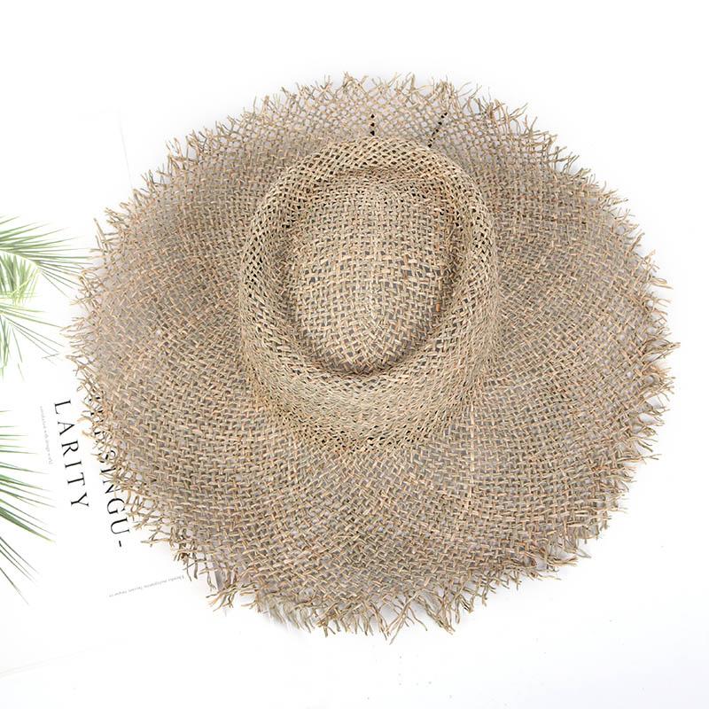 Wide Brim Hats Natural Grasses Fashion Summer Hat Women's Raffia Caps Beach Visor Protection Straw Sun Cap, Blue;gray
Wide Brim Hats Natural Grasses Fashion Summer Hat Women's Raffia Caps Beach Visor Protection Straw Sun Cap, Blue;gray