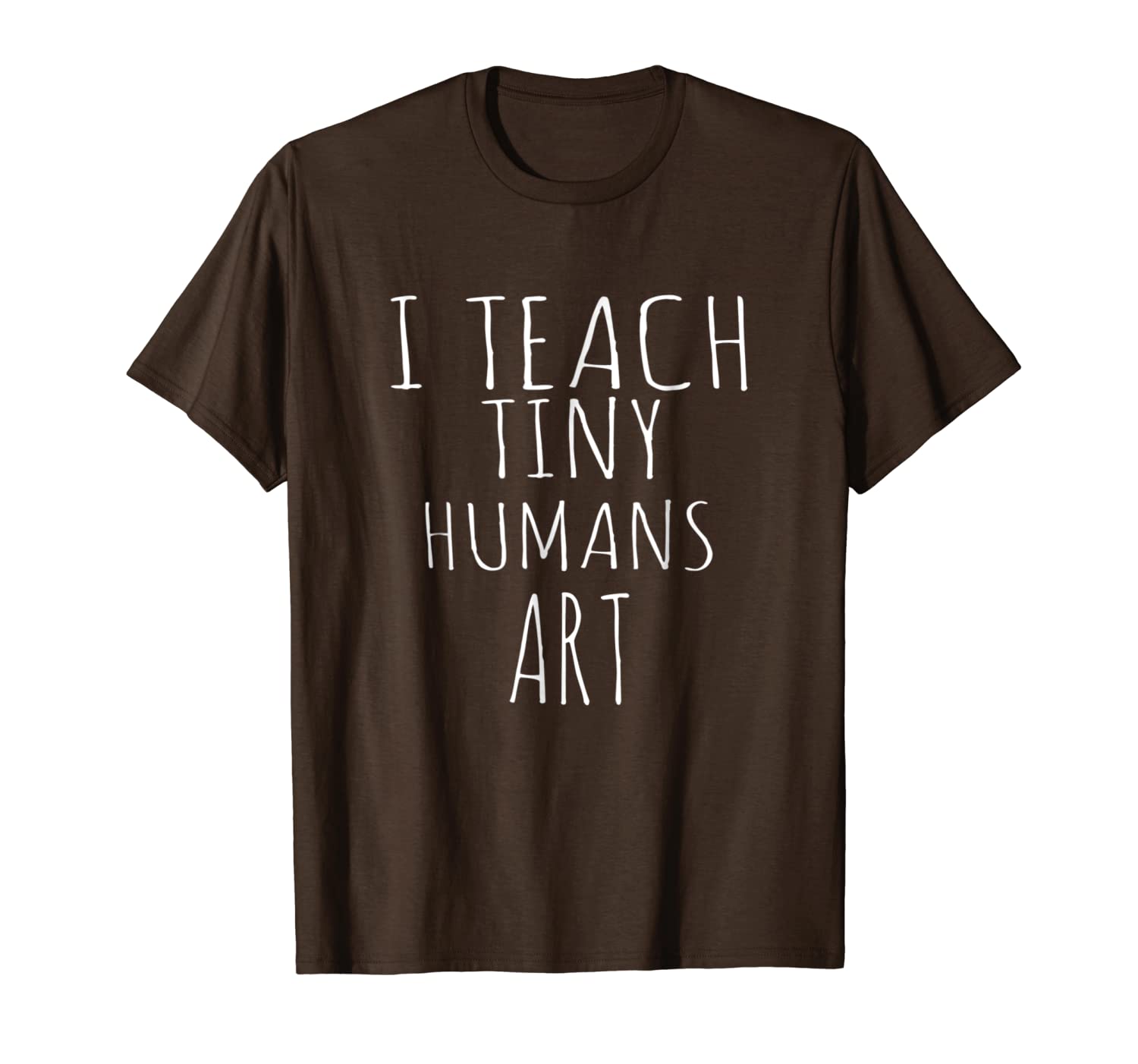 i teach tiny humans art teacher t-shirt | funny human shirt, White;black
