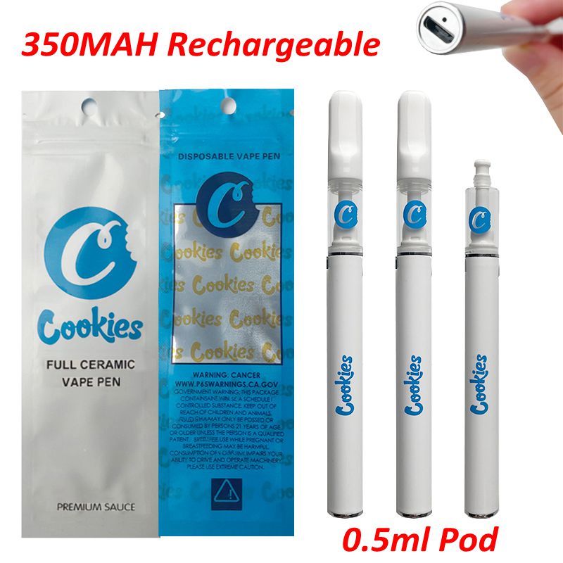 Cookies Full Ceramic Material Disposable Vape Pens E Cigarettes 350mAh Rechargeable Battery Empty 0.5ml Device Pod Carts For Thick Oil Cartr
Cookies Full Ceramic Material Disposable Vape Pens E Cigarettes 350mAh Rechargeable Battery Empty 0.5ml Device Pod Carts For Thick Oil Cartr