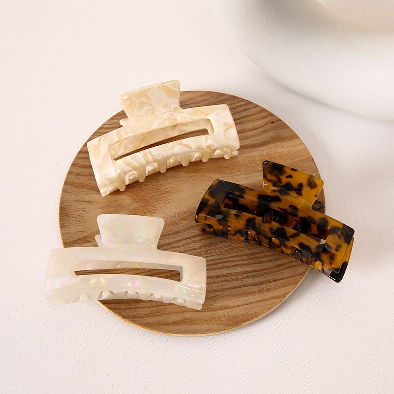 Fashion Elegant All-match Large acrylic Leopard Hair Claws Clip Hairpin Barrettes for Women Girl Accessories Headwear