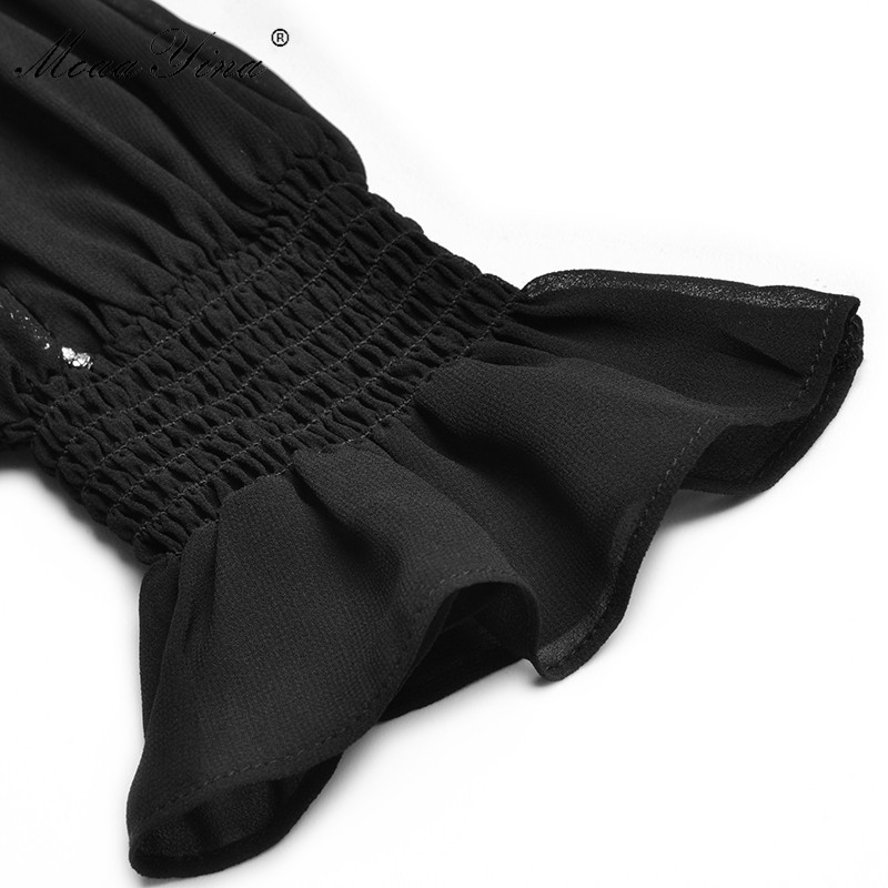 Fashion dress Spring Women's Dress Beaded Long sleeve Package hip Elegant Mermaid Dresses 210524