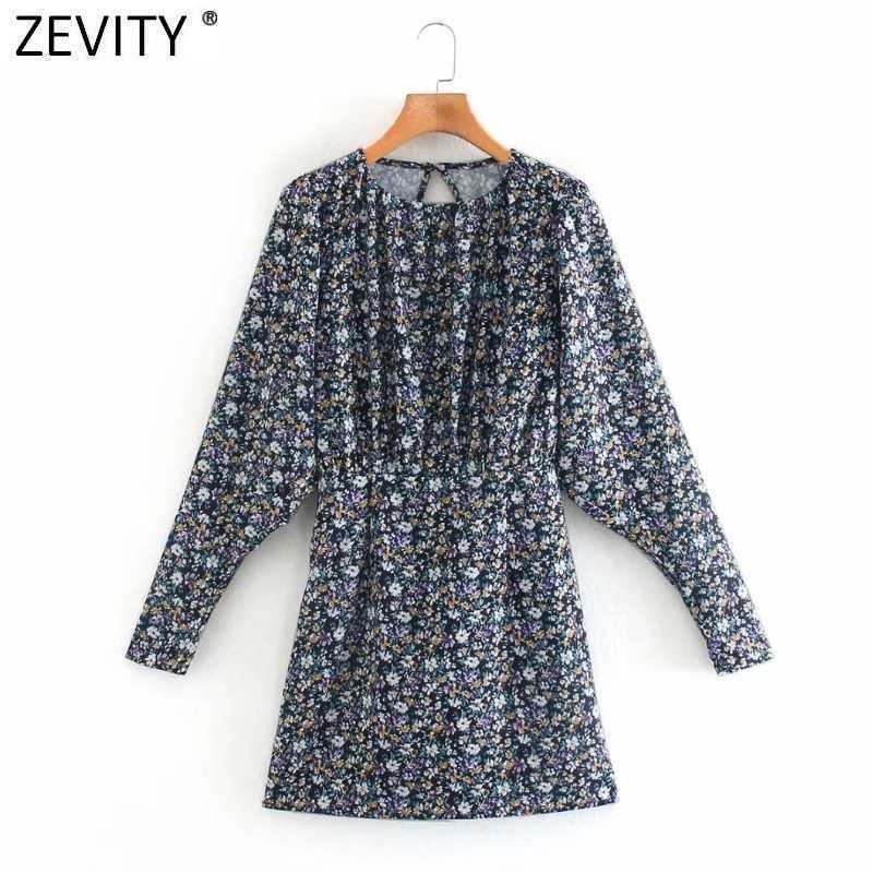 Zevity Women Fashion O Neck Flower Print Pleats Mini Dress Female Sexy Backless Long Sleeve Casual Slim Chic Vestido DS4661 210603, As pic ds4661ld
Zevity Women Fashion O Neck Flower Print Pleats Mini Dress Female Sexy Backless Long Sleeve Casual Slim Chic Vestido DS4661 210603, As pic ds4661ld