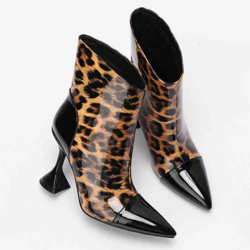 boots fahion women ankle thin high heels pointed toe modern patent leather leopord autumn winter shoes woman zwrn, Black
boots fahion women ankle thin high heels pointed toe modern patent leather leopord autumn winter shoes woman zwrn, Black