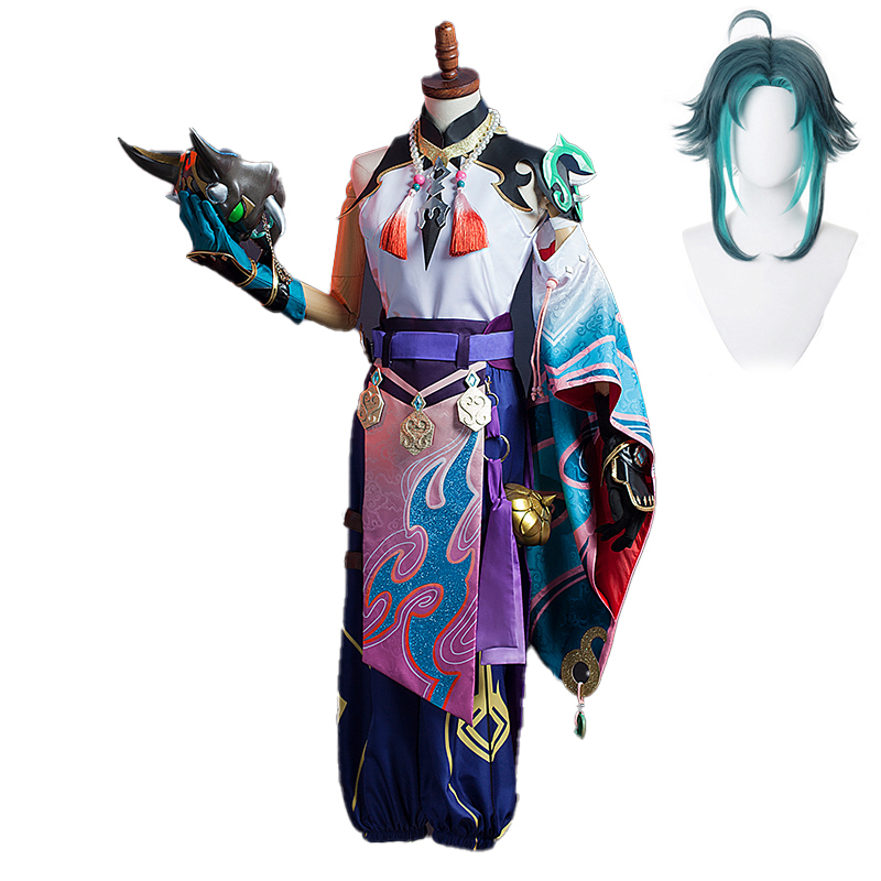 Theme CostumeAnime Genshin Impact Xiao Cosplay Costume Game Suit Uniform Halloween Party Outfit For Women Men 2021 New, Package 3
Theme CostumeAnime Genshin Impact Xiao Cosplay Costume Game Suit Uniform Halloween Party Outfit For Women Men 2021 New, Package 3