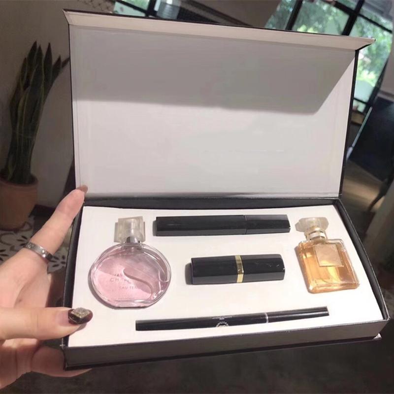 Parfum Set Perfume Kit Makeup Set Mascara Eyeliner Lipsticks 30ml Perfumes 5 in 1 Cosmetics Sets for Women
Parfum Set Perfume Kit Makeup Set Mascara Eyeliner Lipsticks 30ml Perfumes 5 in 1 Cosmetics Sets for Women