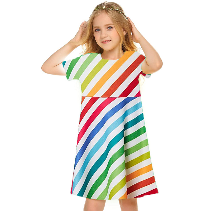 Striped dress, short-sleeved printed dress, children's casual dress, A-line skirt, knee-length, simple, elegant and colorful 5-15 years old, Red;yellow
Striped dress, short-sleeved printed dress, children's casual dress, A-line skirt, knee-length, simple, elegant and colorful 5-15 years old, Red;yellow