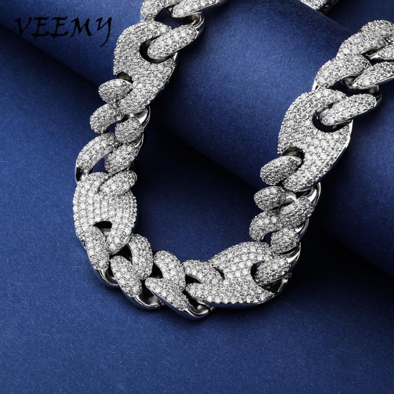 Chains VEEMY 20mm Miami Box Clasp Cuban Link Chain Gold Necklace Iced Out Cubic Zirconia Bling Hip Hop Fashion Jewelry Gifts For Men, Silver
Chains VEEMY 20mm Miami Box Clasp Cuban Link Chain Gold Necklace Iced Out Cubic Zirconia Bling Hip Hop Fashion Jewelry Gifts For Men, Silver