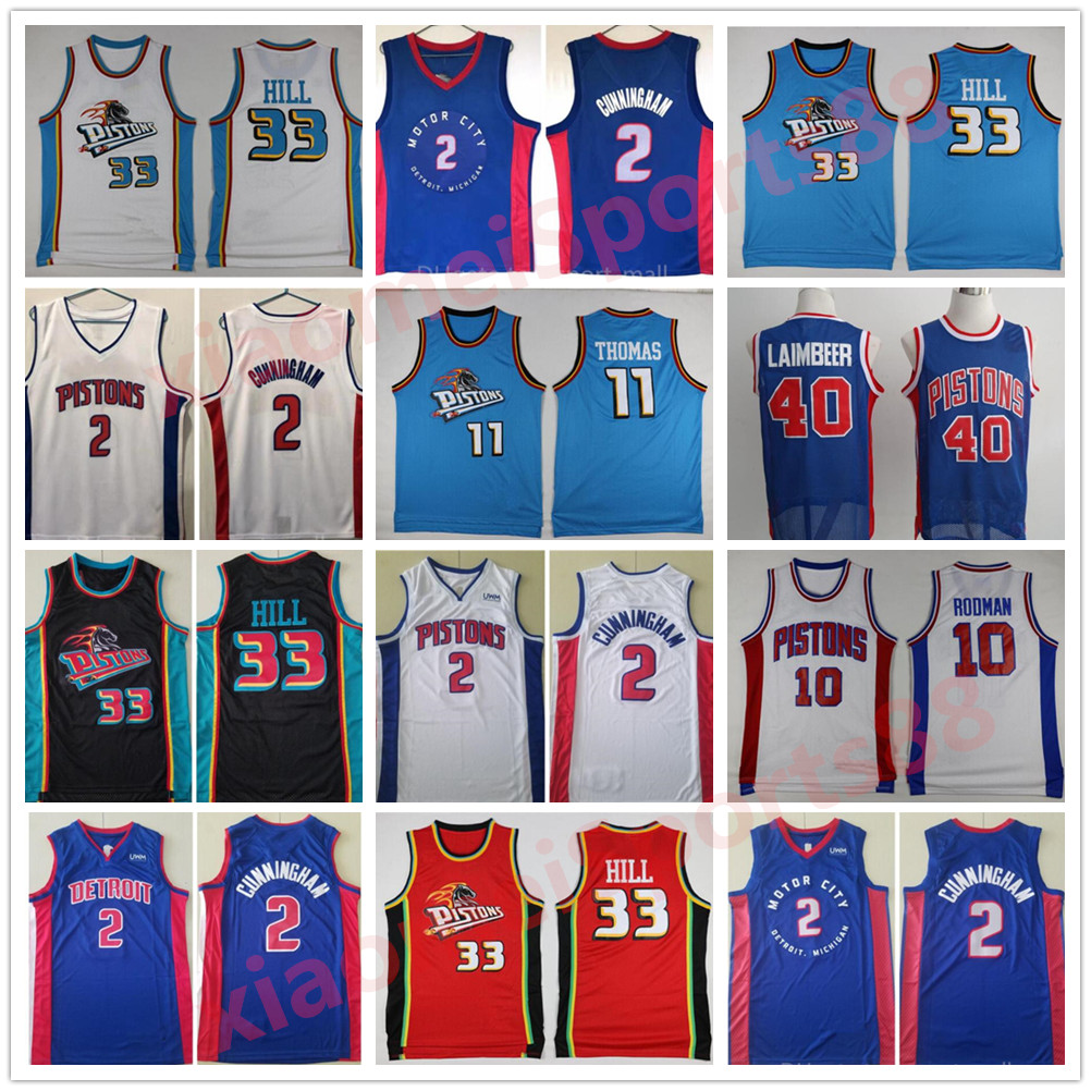 New Draft Pick 2 Cade Cunningham Jersey Basketball 33 Grant Hill 11 Isiah Thomas 40 Bill Laimbeer 10 Dennis Rodman Blue White Grey Vintage Uniform Motor Men Stitched, As shown in illustration
New Draft Pick 2 Cade Cunningham Jersey Basketball 33 Grant Hill 11 Isiah Thomas 40 Bill Laimbeer 10 Dennis Rodman Blue White Grey Vintage Uniform Motor Men Stitched, As shown in illustration