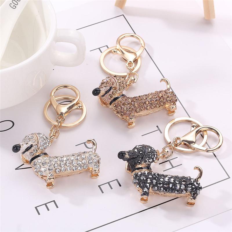 Keychains Crystal Dachshund Dog Animal Keychain Alloy Rhinestone Bag Car Pendant Women Keyring Fashion Jewelry Gifts 2021
Keychains Crystal Dachshund Dog Animal Keychain Alloy Rhinestone Bag Car Pendant Women Keyring Fashion Jewelry Gifts 2021