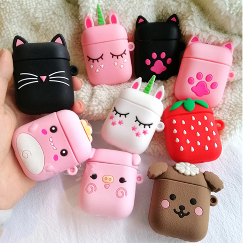 Headphone accessories Cute Cartoon Silicone Bluetooth Headphones Case Protective Cover For Apple Airpods 1 2 Pro Charging Box
Headphone accessories Cute Cartoon Silicone Bluetooth Headphones Case Protective Cover For Apple Airpods 1 2 Pro Charging Box