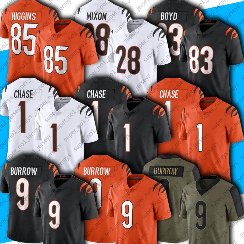 9 Burrow 1 Ja'Marr Chase JaMarr 28 Joe Mixon jersey Tee Higgins Sam Hubbard Jessie Bates III football jerseys Evan McPherson Tyler Boyd Kevin Huber Vonn Bell, Woman custom jersey (mh)
9 Burrow 1 Ja'Marr Chase JaMarr 28 Joe Mixon jersey Tee Higgins Sam Hubbard Jessie Bates III football jerseys Evan McPherson Tyler Boyd Kevin Huber Vonn Bell, Woman custom jersey (mh)