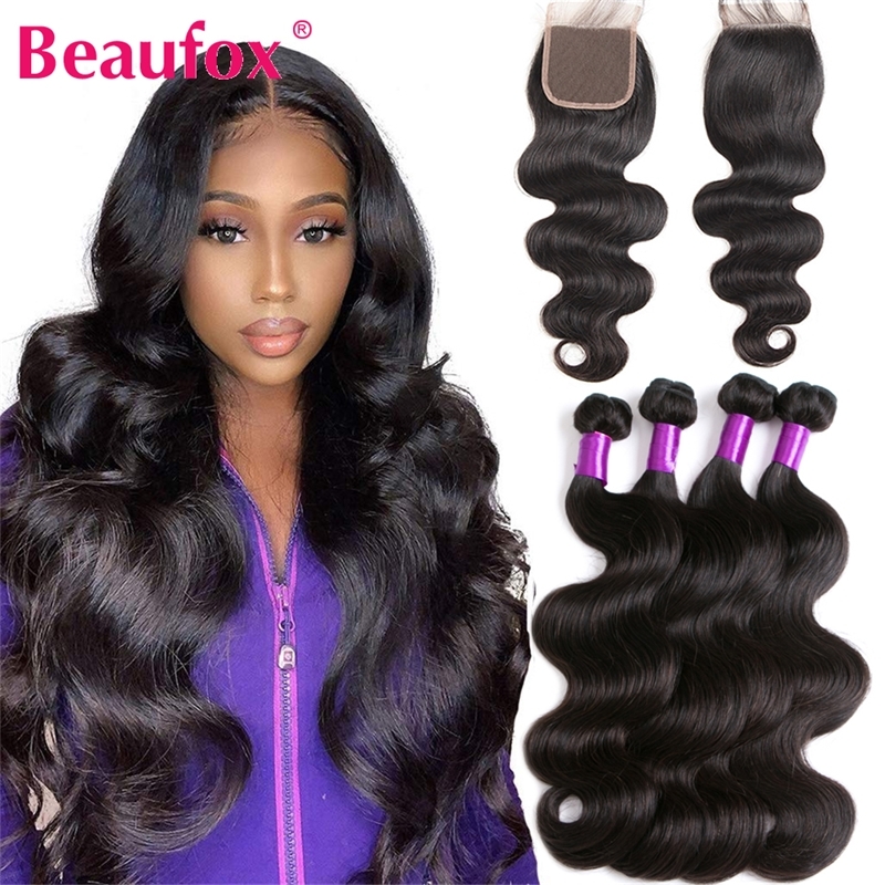 Beaufox Body Wave Brazilian Weave 34 Natural Human Hair Bundl With Closure, Ombre color
Beaufox Body Wave Brazilian Weave 34 Natural Human Hair Bundl With Closure, Ombre color