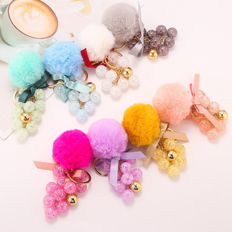 Keychains Colorful Creative Liquid Jelly Grape Keychain Fashion Crystal Quicksand Keyring For Women Girl Bag Charms Pendant Decoration
Keychains Colorful Creative Liquid Jelly Grape Keychain Fashion Crystal Quicksand Keyring For Women Girl Bag Charms Pendant Decoration