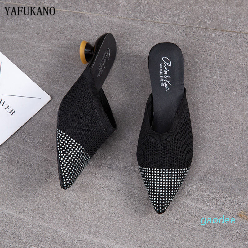 Knit Slippers Women Designer Slides Ladies Brand Mules Shoes Women Shoes Pointed Toe Low Heel Slippers Summer Sandals, Black
Knit Slippers Women Designer Slides Ladies Brand Mules Shoes Women Shoes Pointed Toe Low Heel Slippers Summer Sandals, Black