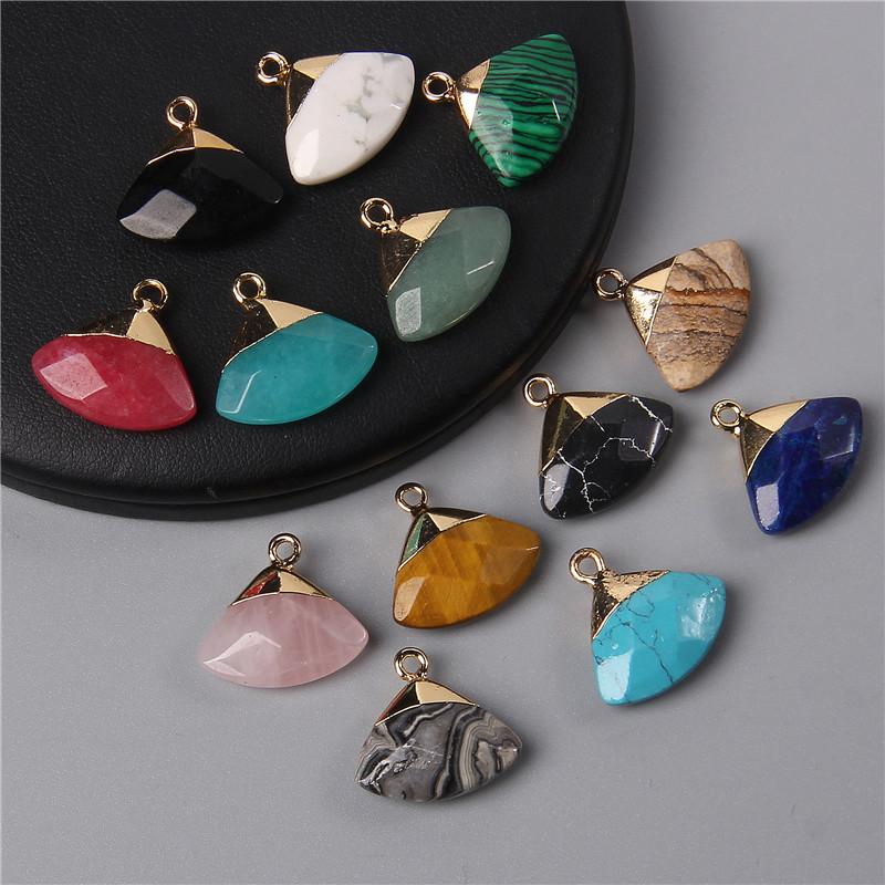 Charms 2pcs Natural Picture Map Quartz Tiger Eye Stone Sector Pendant Charm For Jewelry Making Earring Drop Necklace Accessory 18X19MM, Bronze;silver
Charms 2pcs Natural Picture Map Quartz Tiger Eye Stone Sector Pendant Charm For Jewelry Making Earring Drop Necklace Accessory 18X19MM, Bronze;silver