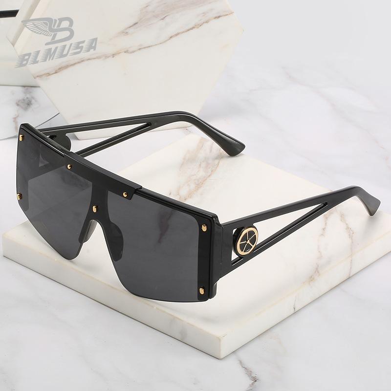 Sunglasses BLMUSA Large Frame Goggles Semi-Rimless Goggle Protection For Women Fashion GRADIENT SUN GLASSES Customize
Sunglasses BLMUSA Large Frame Goggles Semi-Rimless Goggle Protection For Women Fashion GRADIENT SUN GLASSES Customize