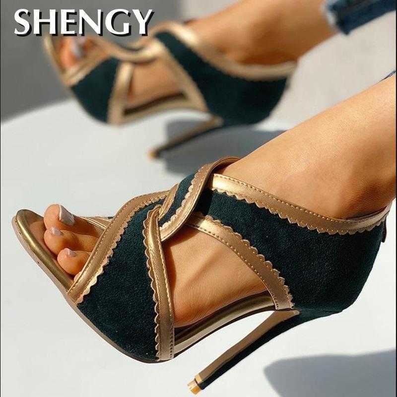 2020 High Heels Women Sandals Summer Gladiator Cross Strappy Open Toe Ladies Shoes Sexy Stiletto Bridal Wedding Party Pumps Y0721, Green
2020 High Heels Women Sandals Summer Gladiator Cross Strappy Open Toe Ladies Shoes Sexy Stiletto Bridal Wedding Party Pumps Y0721, Green