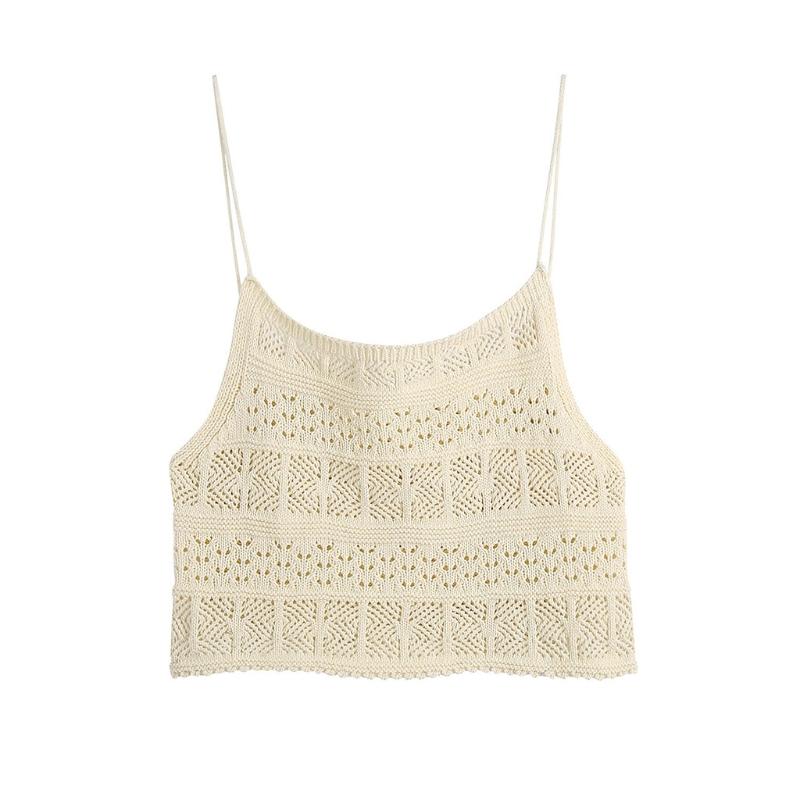 Women' Tanks & Camis Y166 Women Summer Spaghetti Strap Crop Top Sexy Hollow Out Crochet Knitted Slim Camisole Harajuku Casual Sleeveless Sl, As pic
Women' Tanks & Camis Y166 Women Summer Spaghetti Strap Crop Top Sexy Hollow Out Crochet Knitted Slim Camisole Harajuku Casual Sleeveless Sl, As pic