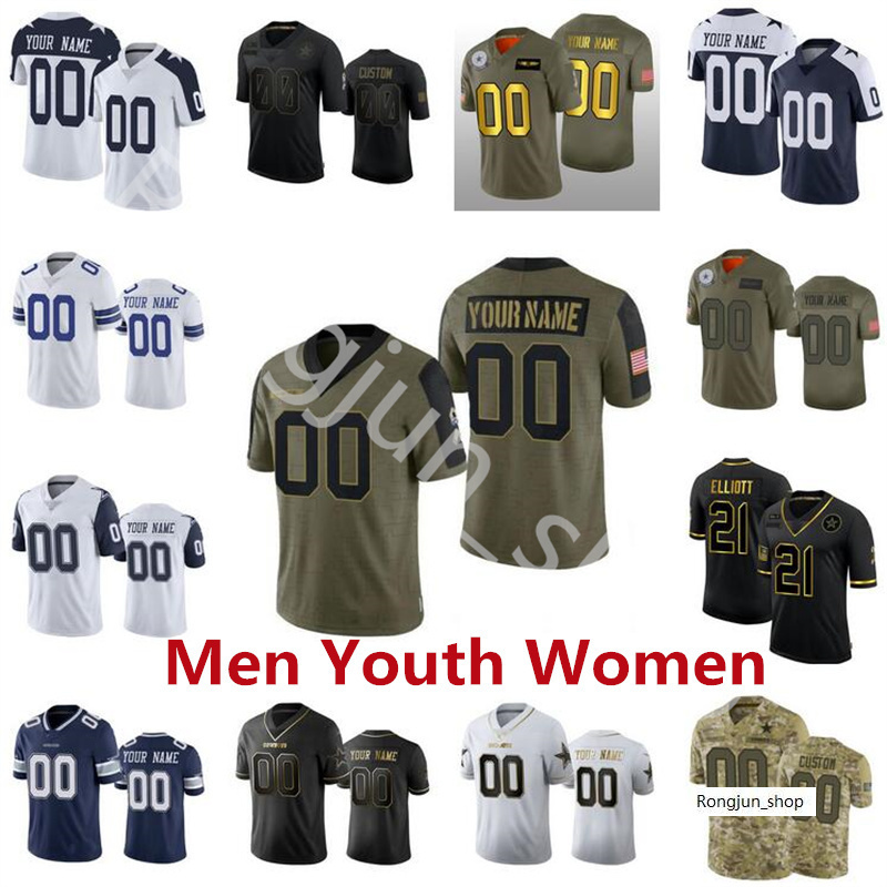 2022 Top Dalla Mens Women Youth Cowboy Stitched Football 4 Dak Prescott 21 Ezekiel Elliott 7 Trevon Diggs Custom 2021 Salute to Service Limited jerseys Size S-6XL
2022 Top Dalla Mens Women Youth Cowboy Stitched Football 4 Dak Prescott 21 Ezekiel Elliott 7 Trevon Diggs Custom 2021 Salute to Service Limited jerseys Size S-6XL