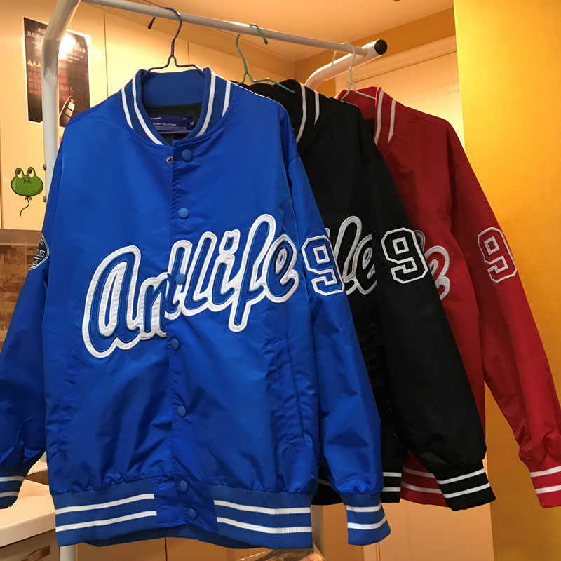 Men's Varsity Bomber Jackets Embroidery Letters Oversized Hip Hop Streetwear Casual Baseball Uniform Coats Vintage Male Clothing 210818