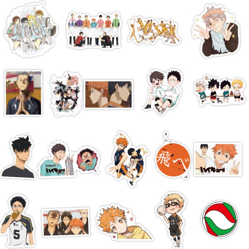 50pcs/Lot Graffiti Stickers Basketball Volleyball Japanese Anime Sticker For Suitcase Laptop Luggage Motorcycle Phone Skateboard Car Decal