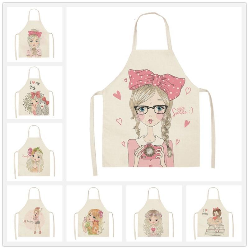 Girl Pattern Kitchen Aprons Woman Men Kids Cotton Linen Bibs Home Cooking BBQ Apron Cleaning Baking Accessory 53*65cm WQL0151
Girl Pattern Kitchen Aprons Woman Men Kids Cotton Linen Bibs Home Cooking BBQ Apron Cleaning Baking Accessory 53*65cm WQL0151