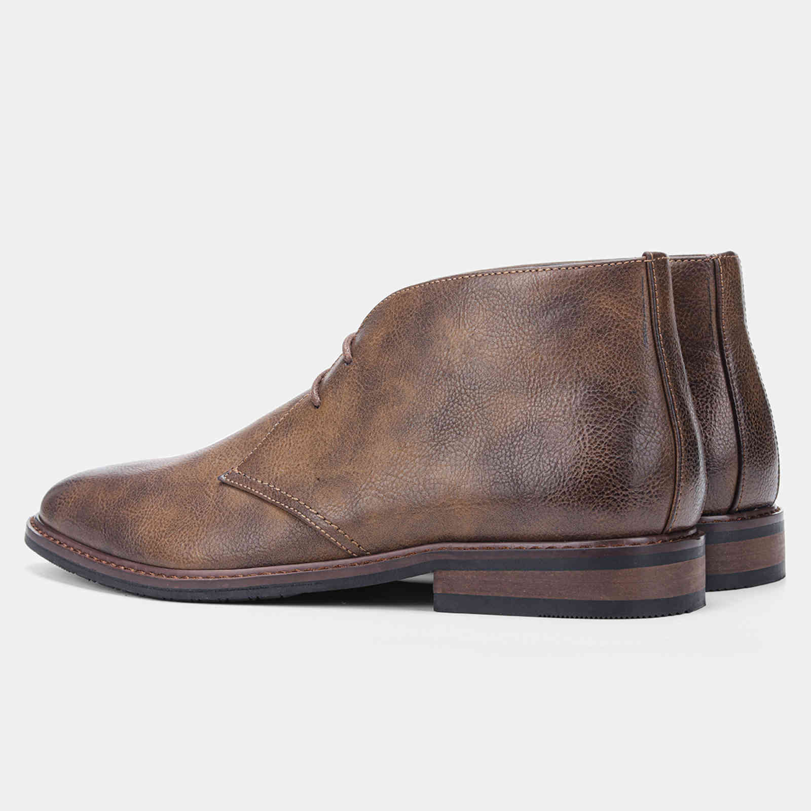 Dress Shoes Retro Style Men Boots leather boots Ankle #KD581 8BDK, Black