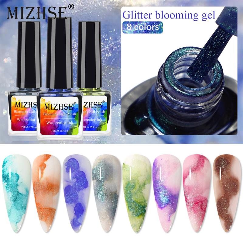 Nail Gel MIZHSE 7ml Glitter Blooming Polish Watercolor Ink Art Varnish Flower Effect For Manicure, Red;pink
Nail Gel MIZHSE 7ml Glitter Blooming Polish Watercolor Ink Art Varnish Flower Effect For Manicure, Red;pink
