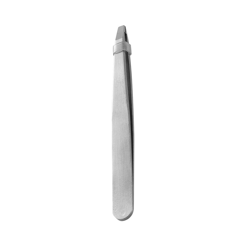 Eyelashes Tweezers Stain Steel Slanted Tip Face Hair Removal Curler Clip Brow Trimmer Makeup Tools Accessories Rose Gold