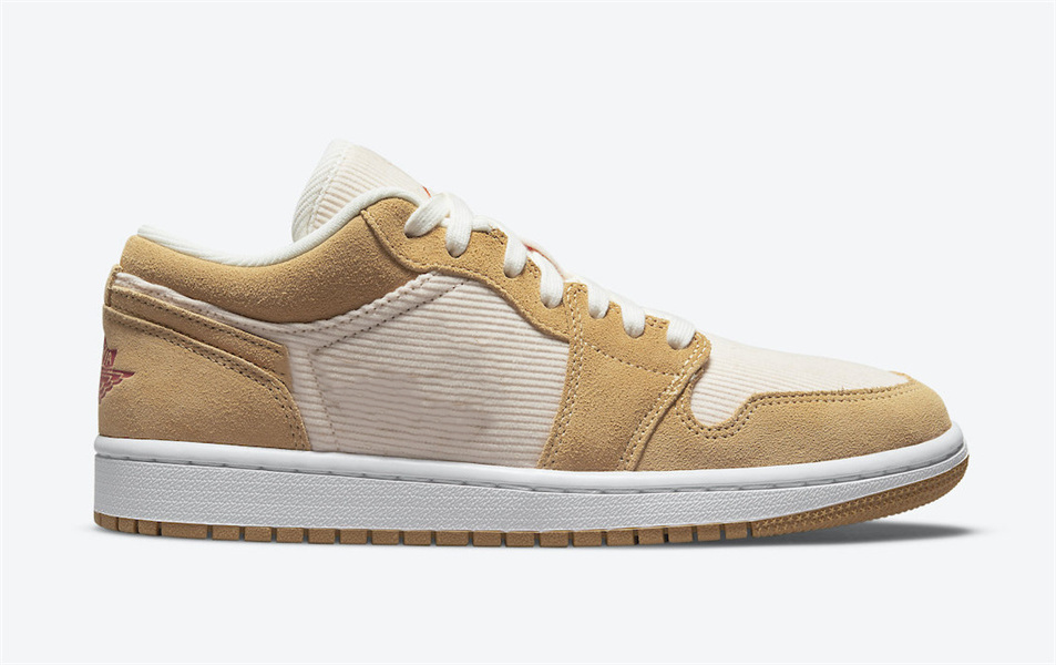 Shoes Jumpman 1 Low Basketball Mens 1s White Tan Suede Outdoor Sports Sneakers Size, Bubble wrap packaging