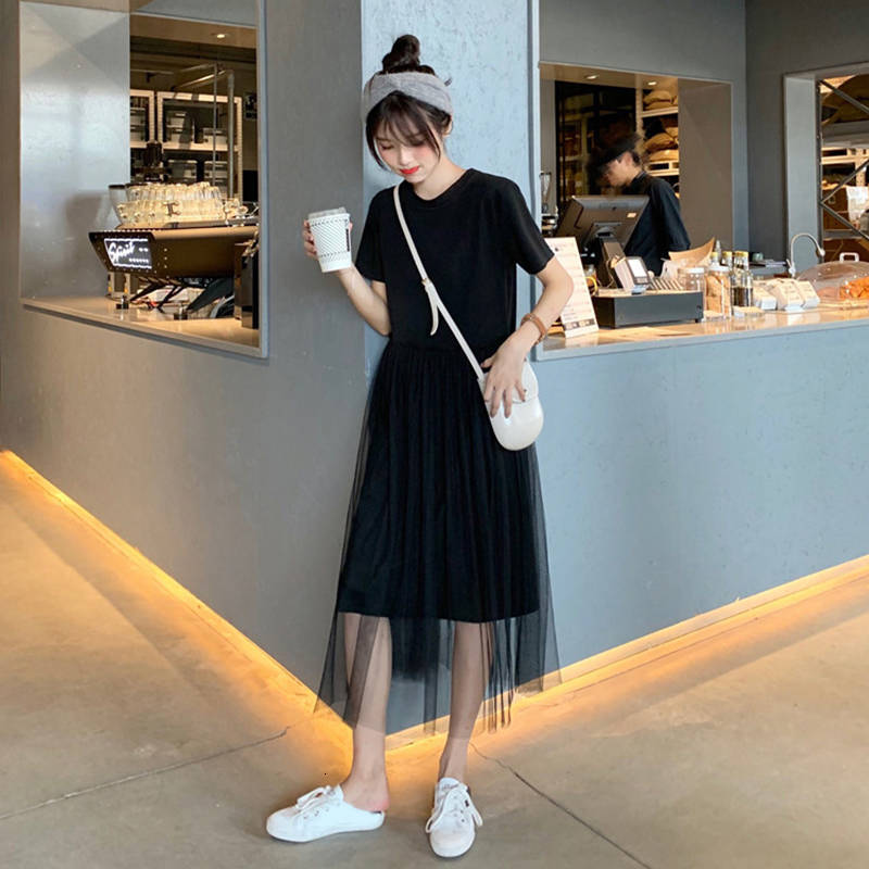 Casual Dresses Ladies autumn and summer shopping sweet temperament mesh base dress, Black;gray
Casual Dresses Ladies autumn and summer shopping sweet temperament mesh base dress, Black;gray