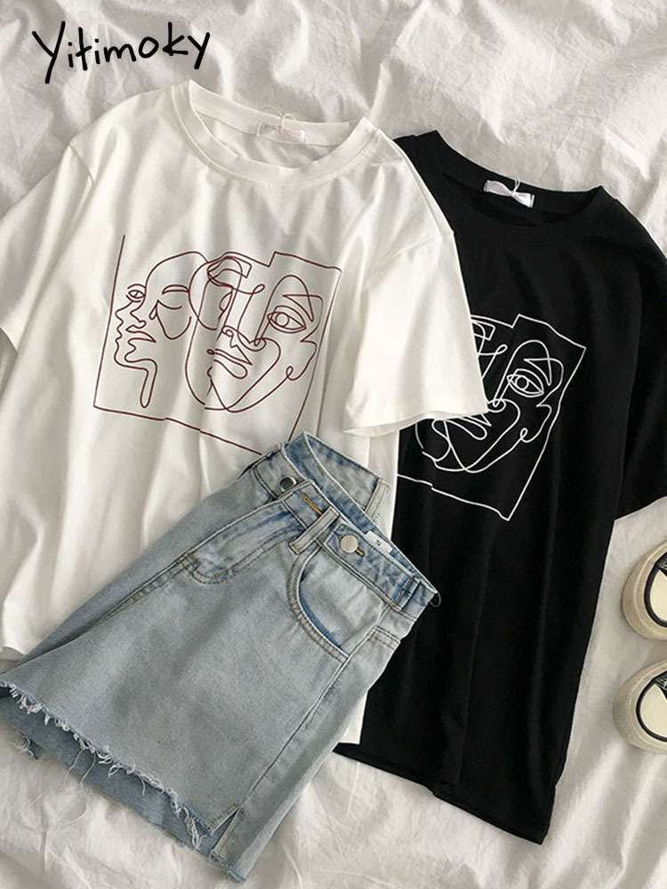 Hand-Painted T Shirts For Women Tops Tshirt White Black Tees Clothing Kawaii Summer Casual O-Neck Fashion 210519
Hand-Painted T Shirts For Women Tops Tshirt White Black Tees Clothing Kawaii Summer Casual O-Neck Fashion 210519