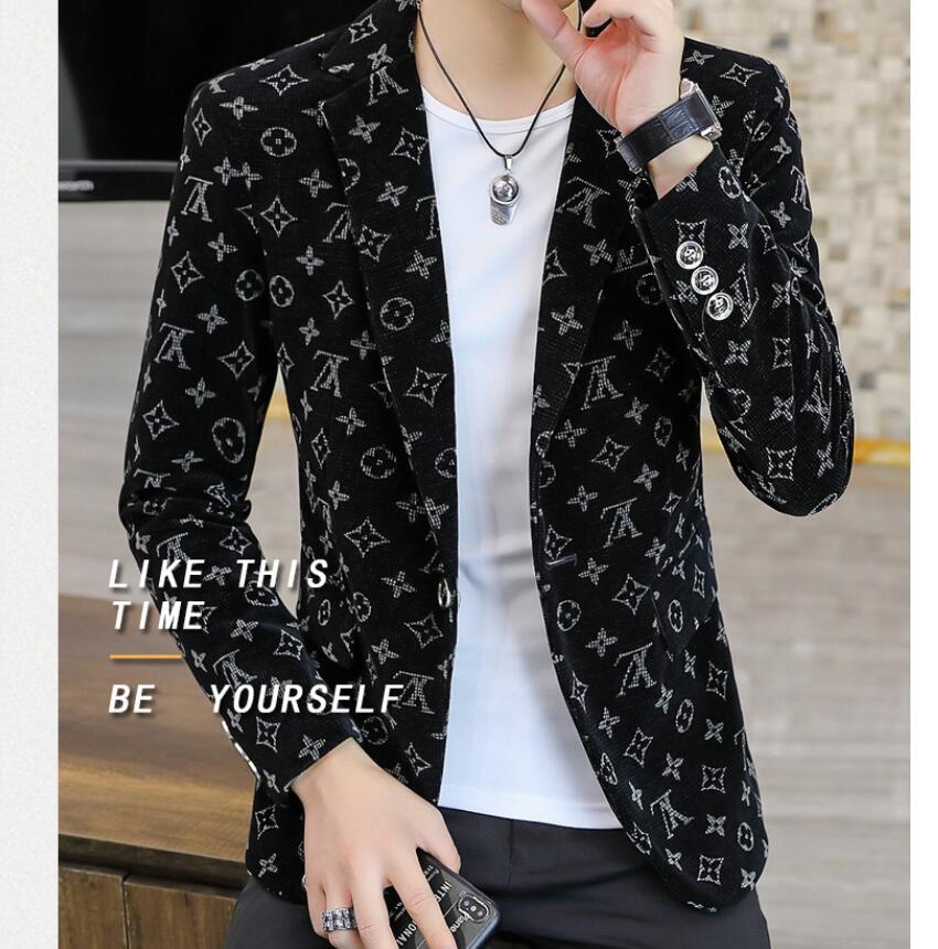 New suit men's business self-cultivation small suit jacket casual professional formal dress interview groom best man wedding dress, White;black
New suit men's business self-cultivation small suit jacket casual professional formal dress interview groom best man wedding dress, White;black