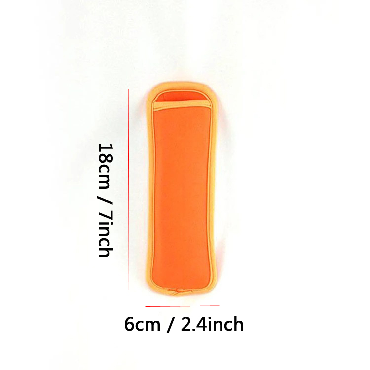 18*6cm Holders Ice Sleeves Freezer Holder Neoprene Waterproof sicle Sleeve For Kid Summer Kitchen Tools VT0410 Free shipping