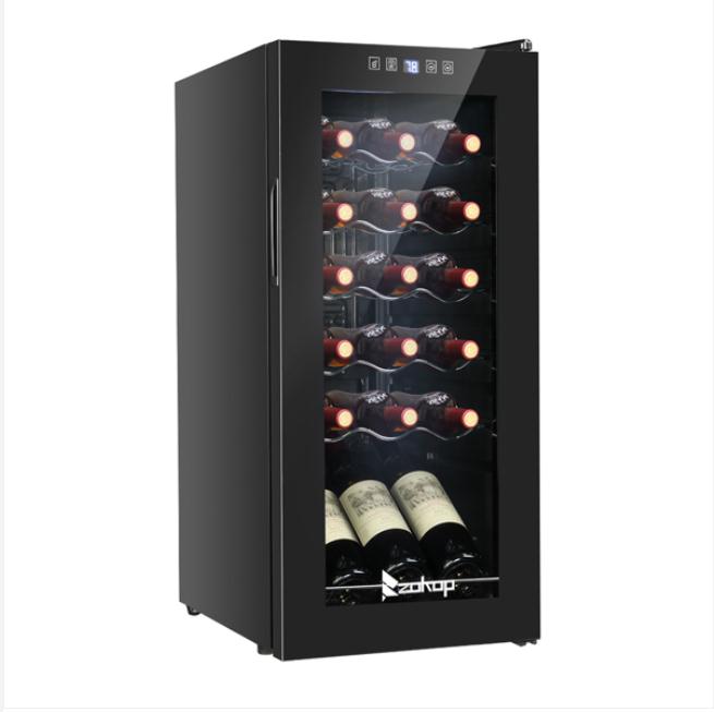Kitchen Storage & Organization American Standard JC-53 AC 115V /60Hz 18Bottle/1.8Cu.Ft/52L/ Compressor Wine Cabinet Black