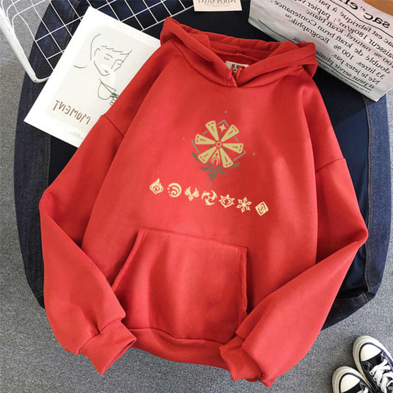 Kawaii Genshin Impact Hoodies Women Korea Hoodie Graphic Streetwear Spring Autumn Casual Unisex Men Harajuku Anime Sweatshirt 210927