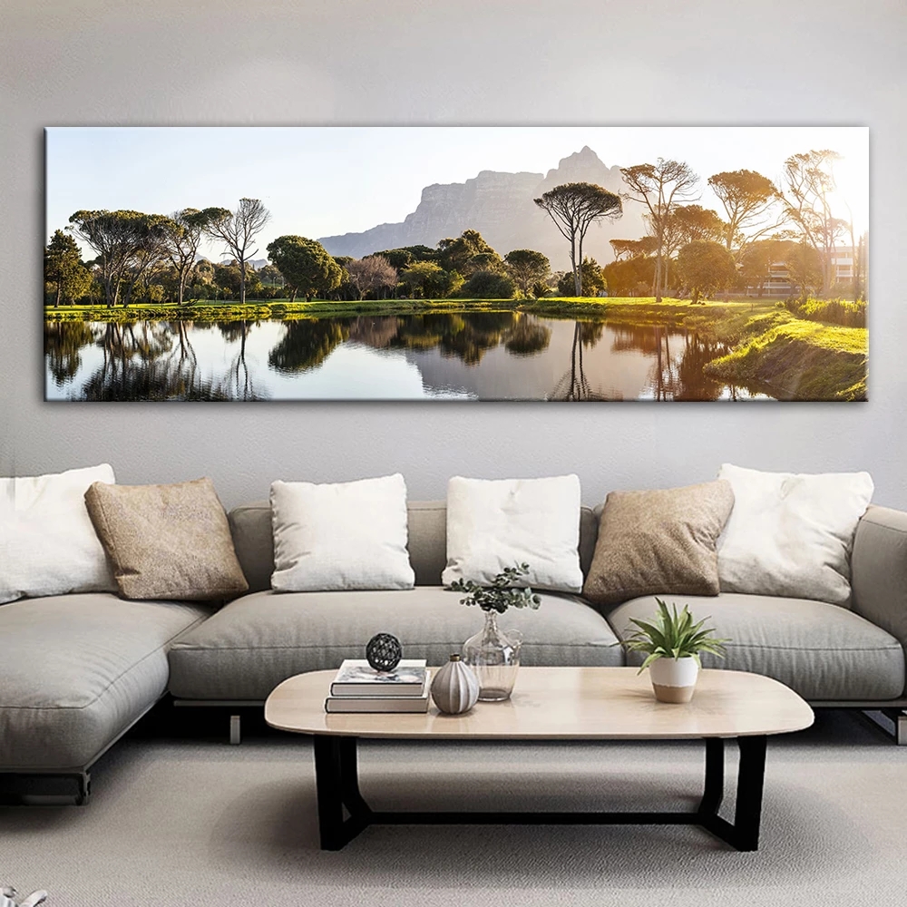 Beautiful Sunset Landscape Canvas Paintings Posters And Prints Wall Art Canvas Pictures for Bed Room Cuadros Home Decoration