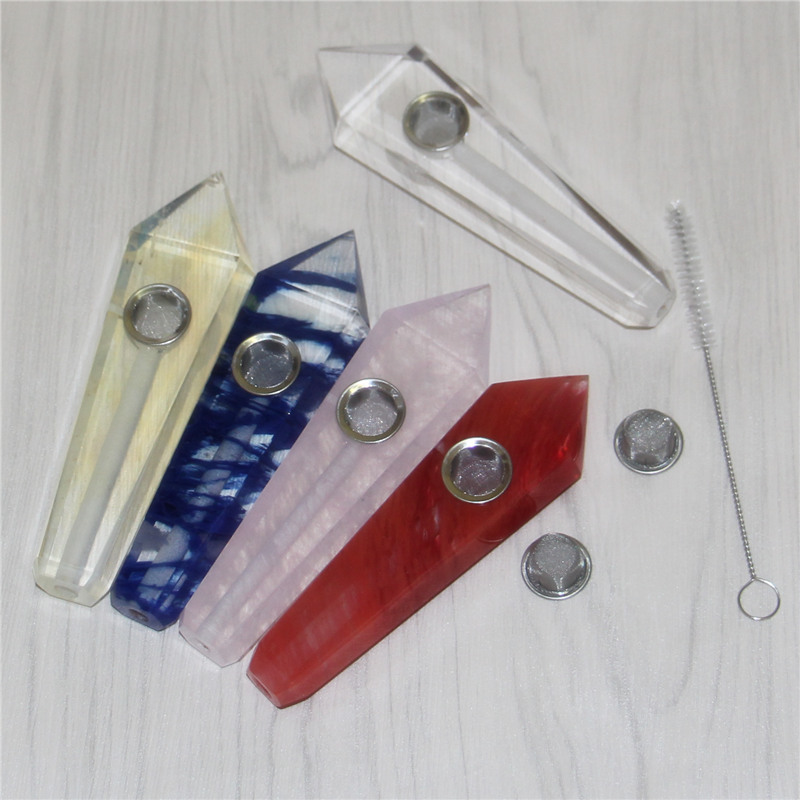 10pcs Natural Smoking pipe Crystal Stone pipes Smoke Tobacco Healing Hand metal mesh & Carb Hole glass dry herb bowls Tower Quartz Point 
10pcs Natural Smoking pipe Crystal Stone pipes Smoke Tobacco Healing Hand metal mesh & Carb Hole glass dry herb bowls Tower Quartz Point