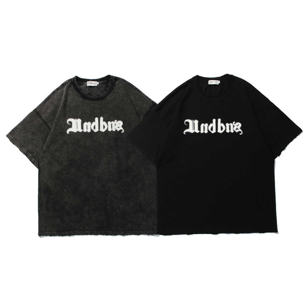 Hip Hop Oversized Harajuku T Shirt Men Skeleton Print Goth Tshirt Cotton Casual Summer Short Sleeve T-Shirt Streetwear Tops 210601