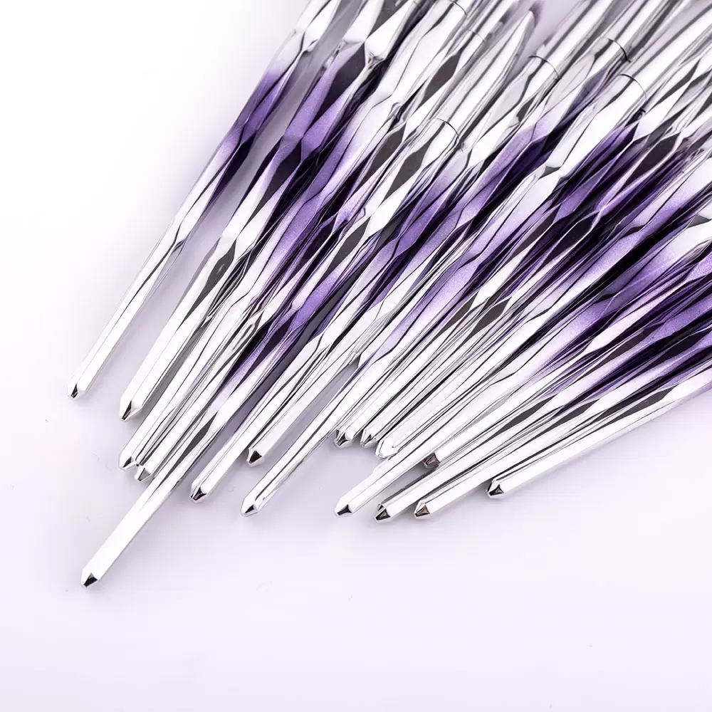 Makeup Brush Set 20pcs diamond gradient beauty tools to be used for Powder Eye Shadow Foundation Blend Blush Lip Brush Eyes Eyeliner Eyelash Eyebrow b