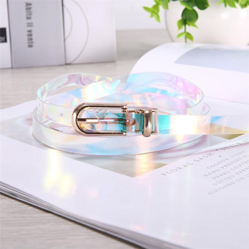 Belts 1PC Transparent Women Laser Holographic Rainbow Clear Pin Buckle Wide Belt Waist Bands Strap Ladies Invisible Punk Waistband, Black;brown
Belts 1PC Transparent Women Laser Holographic Rainbow Clear Pin Buckle Wide Belt Waist Bands Strap Ladies Invisible Punk Waistband, Black;brown