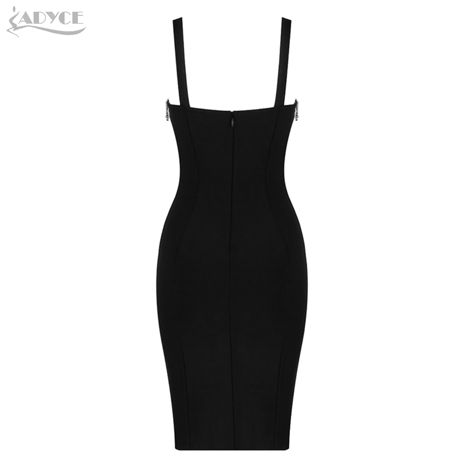 Summer Women Black Bodycon Bandage Dress Sexy Spaghetti Strap Sleeveless Tassel Party Celebrity Evening Club Dresses 210423