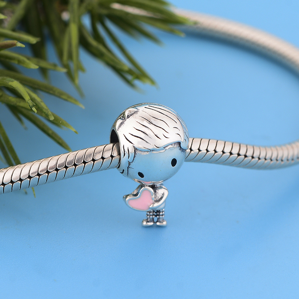 Fit Original Charm Bracelet Authentic 925 Sterling Silver Boy And Girl Bead For Making Women Wedding Bride Berloque DIY