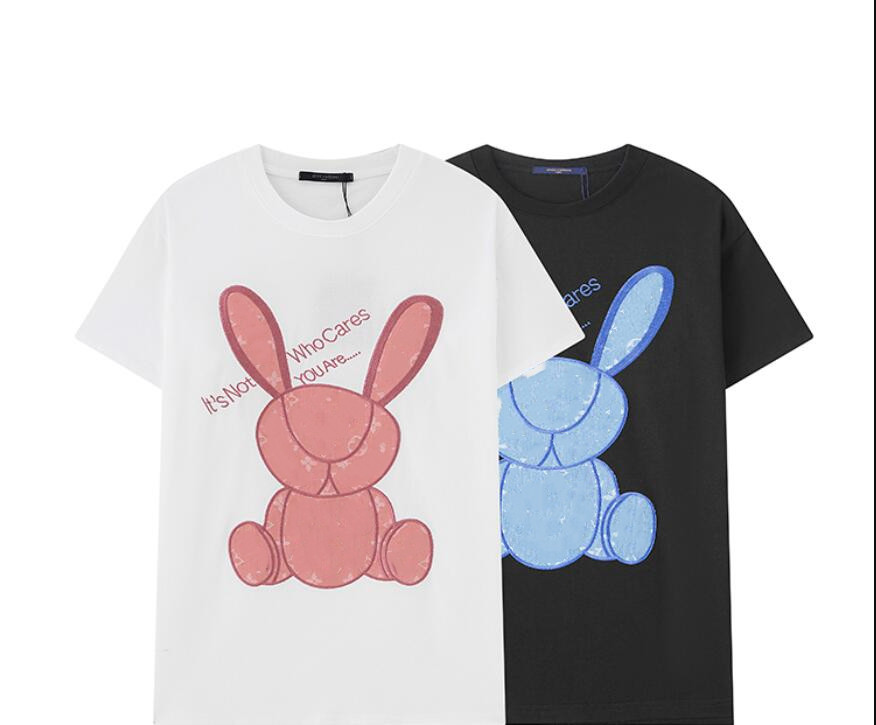 mens and womens shortsleeved tshirt casual cotton round neck embroidered rabbit couple bottoming shirt, Black
mens and womens shortsleeved tshirt casual cotton round neck embroidered rabbit couple bottoming shirt, Black