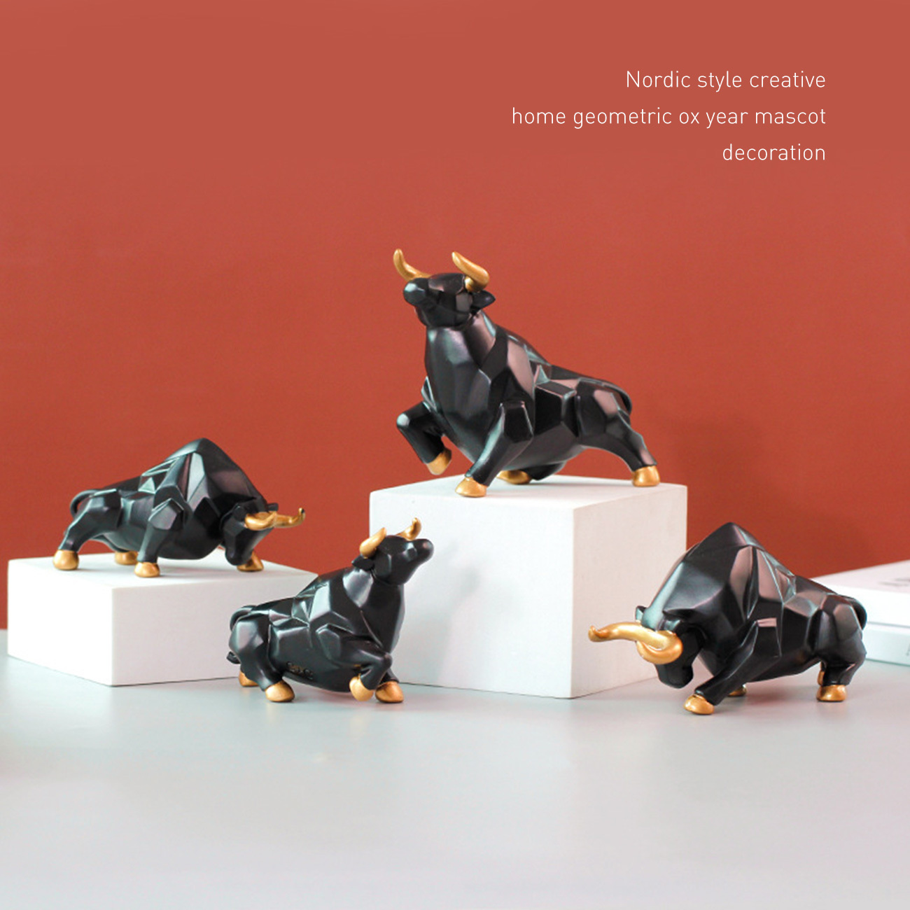 Resin Bull Statue B… - image