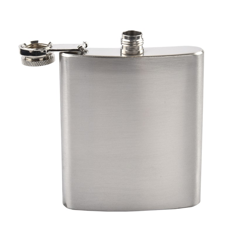 Classic Style 8oz 304 Stainless Steel Liquor Alcohol Flask Square Wine Bottle Hip Flasks4735222