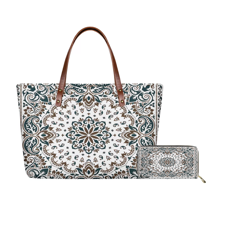 Duffel Bags Shoulder Casual Bag PU Material High Quality Eco Grocery Tote Wholesale Price Bandana Print Handbag ShoulDer/Tote, Qqd02al
Duffel Bags Shoulder Casual Bag PU Material High Quality Eco Grocery Tote Wholesale Price Bandana Print Handbag ShoulDer/Tote, Qqd02al