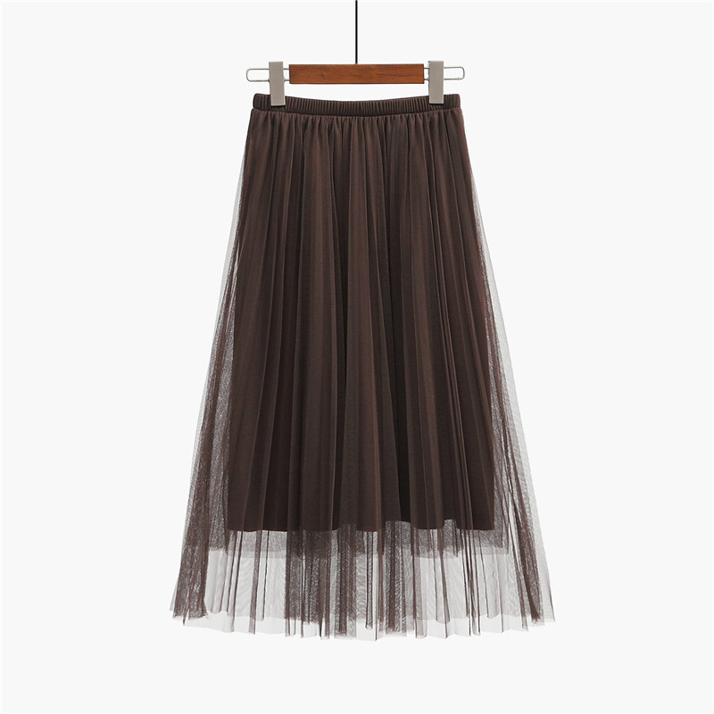 Summer Women Tulle Skirt Pleated Skirt Black High Waist Midi Skirts Thin Chiffon Mesh Yarn loose Long Skirts Women 210518, Pink
Summer Women Tulle Skirt Pleated Skirt Black High Waist Midi Skirts Thin Chiffon Mesh Yarn loose Long Skirts Women 210518, Pink