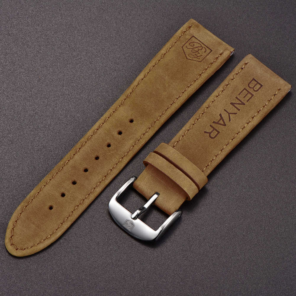 Original Benyar Watchbands Leather Strap for By-5102m Watch Band Width 22mm for By-5104m By-5140m H0915
Original Benyar Watchbands Leather Strap for By-5102m Watch Band Width 22mm for By-5104m By-5140m H0915